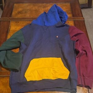 Polo by Ralph Lauren Multicolor Hoodie with Yellow Pocket